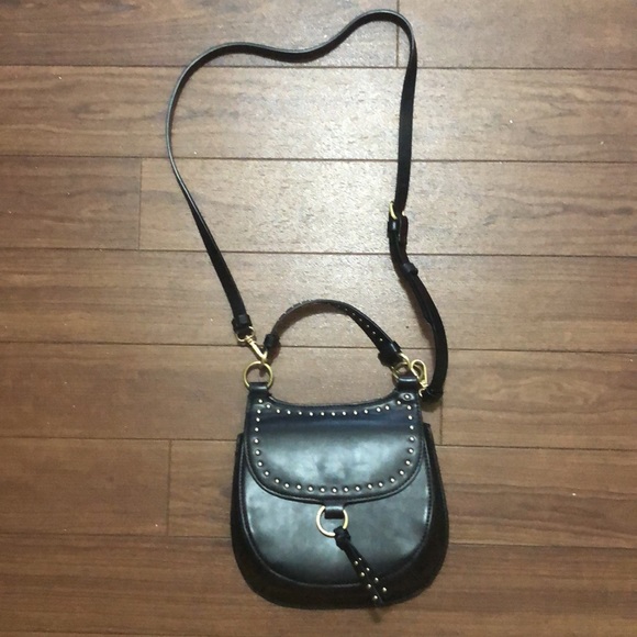 Zara Studded Mini Saddle Bag - Picture 2 of 4